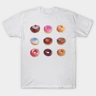 Assorted Painted Donuts T-Shirt